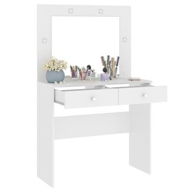 Imagem de Penteadeira Camarim Maia 90cm Com Espelho e LED Branco