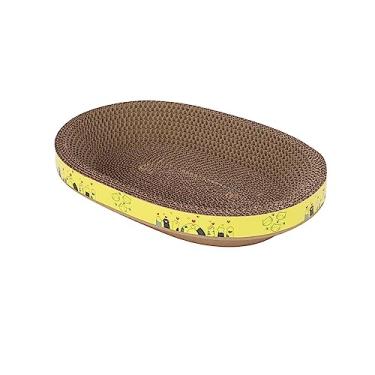 Imagem de Gralara Placa para arranhar para gatos Almofada para arranhar para gatos Proteção para móveis Moagem Garra Tigela em forma de arranhador para gatos para, eu