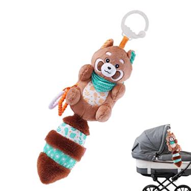 Imagem de Móbile Infantil para Berço - aniversário brinquedo pingente cama guaxinim,Ornamento pelúcia para cuidados com crianças para mães, pais, enfermeiras, babás Hersil