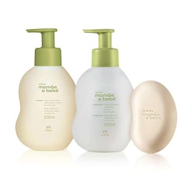 Imagem de Conjunto Natura Mamãe e Bebê Tradicional - Ritual de Banho Cuidados Iniciais Shampoo + Condicionador + Sabonete