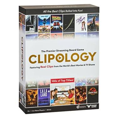 Imagem de Jogo de clipologia - Tabuleiro de streaming, clipes reais de filmes e programas de TV