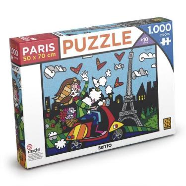 Imagem de Puzzle 1000 Peças - Romero Britto Paris - Grow