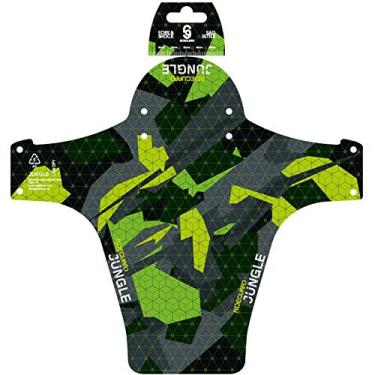 Imagem de RideGuard Dossel da selva PF1. Para-lama dianteiro MTB para mountain bike. Serve para bicicletas de 61 cm, 66 cm, 69,8 cm, 73,6 cm, Plus Size e Fat Bikes. Feito no Reino Unido 100% plástico reciclado 100% reciclável.