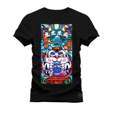 Imagem de Camiseta Plus Size T-Shirt Algodão Premium 30.1 Mandala Animal - Nexst