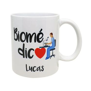 Imagem de Caneca Branca Personalizada Carreira Biomédico Biomedicina