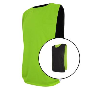 Imagem de Kit com 15 Coletes Esportivos Dupla Face TRB Verde Limão e Preto