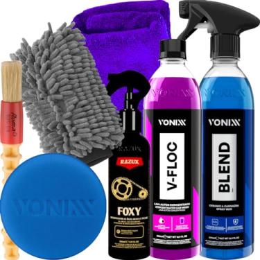 Imagem de Shampoo V-floc 500 ML Cera Liquida Finalizadora Blend Spray Vonixx Desingraxante Foxy Razux