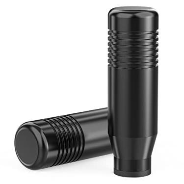 Imagem de aikeec Manípulos e adaptador de câmbio compatíveis com Logitech G29 G920 G923 G27 Driving Force Stick Manípulo de câmbio ponderado de alumínio (Preto)