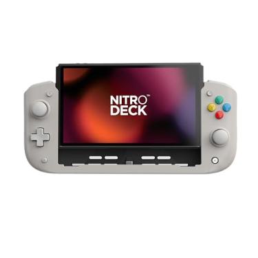 Imagem de CRKD Nitro Deck - Professional Handheld Deck with Zero Stick Drift for Nintendo Switch and Switch OLED (PAL Grey - Nostalgia Collection)