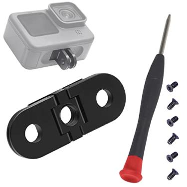 Imagem de Dedos dobráveis de substituição para Gopro, adaptador de base de montagem magnético dobrável com porta de conector de tripé padrão 1/4, compatível com Gopro 11/10/9/8/preto/max/mini
