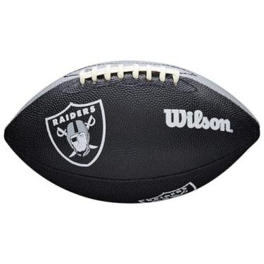 Imagem de Bola De Futebol Americano Wilson Nfl Team Logo Jr Las Vegas Raiders