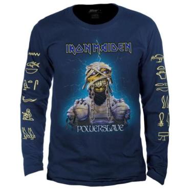 Imagem de Camiseta Manga Longa Iron Maiden Powerslave Oficial Stamp