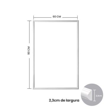 Imagem de Roda meio boiserie autocolante moldura kit cortado 60x90