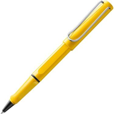 Imagem de Lamy Amarelo safári - Caneta esferográfica com aderência ergonômica e largura da linha M - para escrita longa agradável - feita de plástico ASA robusto - incluindo refil de bola rollerball M 160 cm