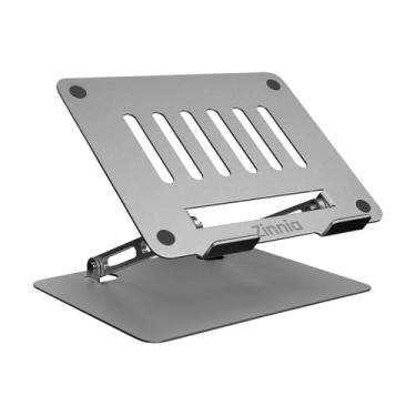 Imagem de Base Para Notebook e Tablet Zinnia Krabi | Ate 15.6 Pol | Aluminio | Prata | ZNO-KRBI-AL01
