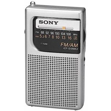 Imagem de Sony Rádio AM/FM de bolso ICF-S10MK2, prata