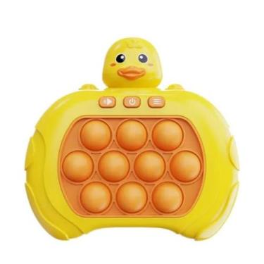 Imagem de Pop It Game Eletronico Automático Brinquedo Com Led e Som Educativo Infantil Anti Estresse Passa Tempo Portátil Push Puzzle Bolhas Modelos; Urso, Coelho, Pato e Astronauta PREMIUM DUPIN (Pato)