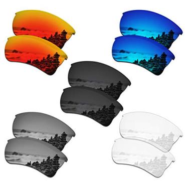 Imagem de SmartVLT Conjunto de 5 lentes de substituição masculinas para Oakley Quarter Jacket Sunglass Combo Pack S01