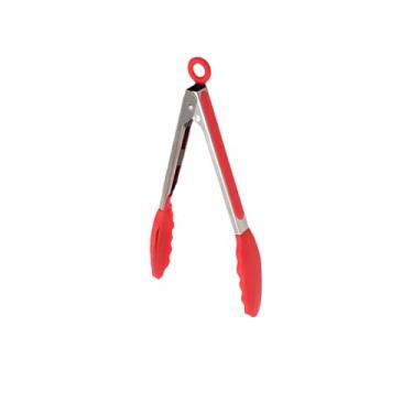 Imagem de Pegador Pinça de Salada em Silicone e Aço Inox 26,5cm - UDlandia