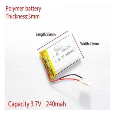 Imagem de Bateria Mp4 Walkman, Mp3 Gravadores Mini Cameras Nova - bgb