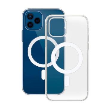 Imagem de Case Capa Magnética Transparente Compatível iPhone 12 Mini - Baú do Vi