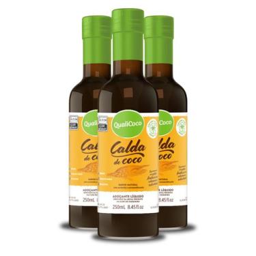 Imagem de Kit 3 Calda de Coco da QualiCoco 250ml - Qualicôco