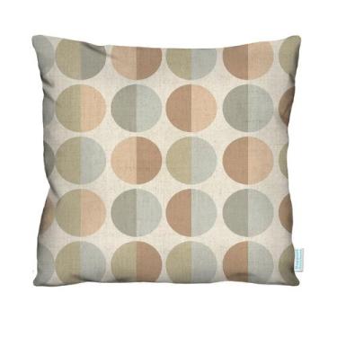 Imagem de Capa de Almofada Decorativa Rosa e Cinza Abstrata 100% Algodão para So