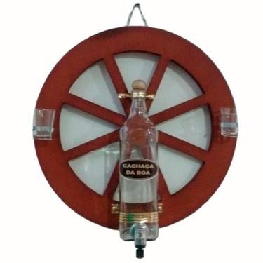 Imagem de Pingometro De Parede Decor - Roda De Carroça Amadeirada - Retrofenna D