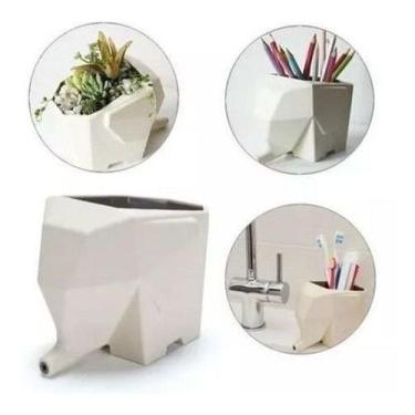 Imagem de Escorredor de Talheres Elefante - Porta Escovas, Vaso, Casa - innovare