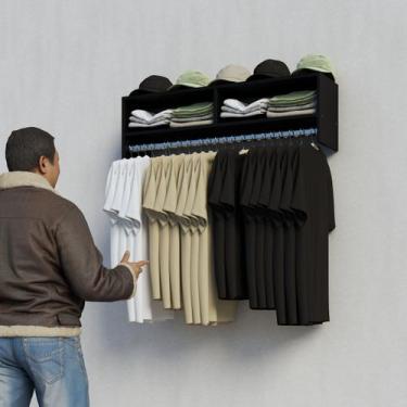 Imagem de Prateleira Dupla em MDF com Suporte de METAL - Technox Comercio LTDA