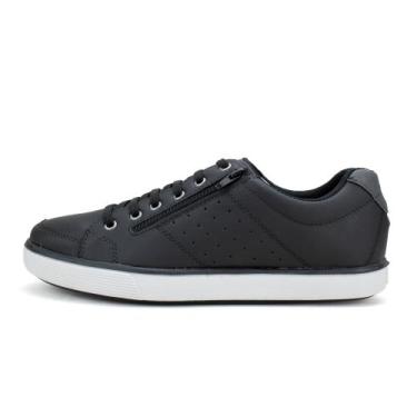 Imagem de Sapatênis Masculino Com Fechamento Em Cadarço - StarFox, Preto, 39