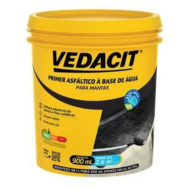 Imagem de Primer Eco Vedacit 900ml Base Agua Manta Adesiva Asfaltica