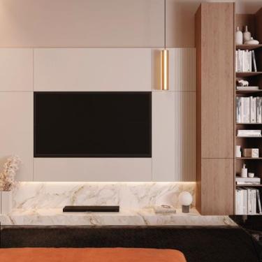 Imagem de Pendente Vertical LED Michigan 36W 4000LM Bivolt - Madeira Maciça - MA