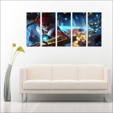 Imagem de Quadro Decorativo Games Overwatch Jogos Mosaico Com 5 Peças GG4 - Vita