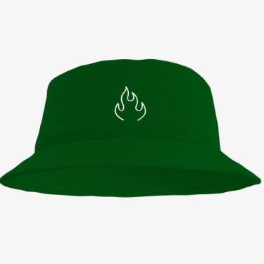 Imagem de Boné Chapéu Bucket Hat Estampado Fogo - MP Moda Masculina, Único, Verd