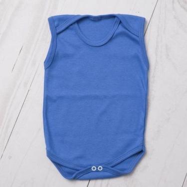 Imagem de Body bebê regata suedine 100% algodão - LETICIA CAT, Azul royal, RN
