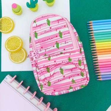 Imagem de Estojo Escolar Mini Mochila Colorido Estampado - Daterra  Mochilinha, 