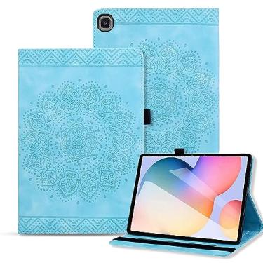 Imagem de Rosbtib Capa para Samsung Galaxy Tab S6 Lite 26.4 cm 2020 SM-P610/ SM-P615 Capa de couro PU com suporte de vários ângulos capa flip com slot para cartão para Galaxy Tab S6 Lite 10,4 polegadas 2020