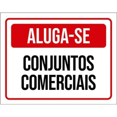 Imagem de Kit 3 Placas Aluga-Se Conjuntos Comerciais