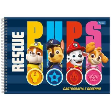 Imagem de Caderno de Cartografia Espiral Foroni  Capa Dura Patrulha Canina 80 Fo