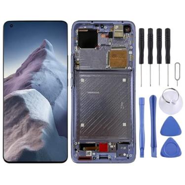 Imagem de tela Tela de Material AMOLED original e Digitalizer Conjunto completo com quadro para Xiaomi Mi 11 Ultra/Mi 11 Pro M2102K1G M2102K1C M2102K1AC substituição da tela