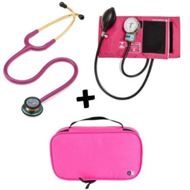 Imagem de Kit Estetoscópio Littmann + Esfigmo + Case - Cores Variadas -  Littman