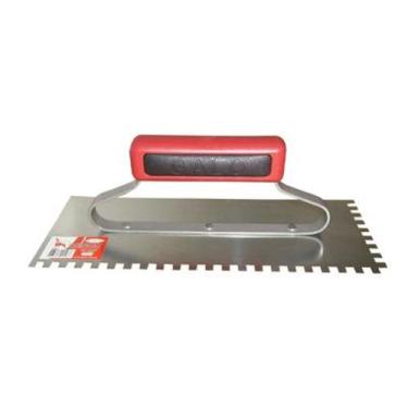 Imagem de Desempenadeira de Aço Dentada Cabo Fechado 12 x 29 cm Galo