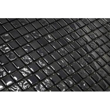 Imagem de Pastilha de Vidro 30x30 com Pedras Naturais e Metais Cristal Fit - Tro