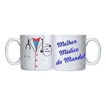 Imagem de Caneca Branca Melhor Médico Do Mundo Medicina Profissão - Alabama Stam