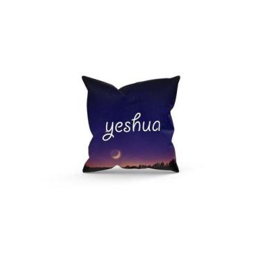 Imagem de Almofada Decorativa Cheia c/ Zíper 25x25 Yeshua - Deluzz