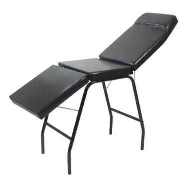 Imagem de Maca 3 Posições Massagista Tatuador Depilação Preta - HATTEN