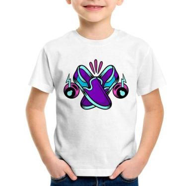 Imagem de Camiseta Infantil Walk The Talk - Foca na Moda, Branco, 14