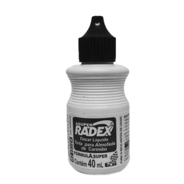 Imagem de Tinta Para Almofada de Carimbo Alto Rendimento 40ml - Radex, PRETA