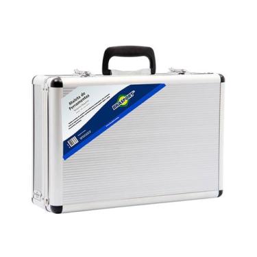 Imagem de Maleta De Alumínio Grande 45x33x15cm P/Ferramentas Brasfort